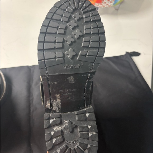 rag & bone Black Triple Buckle Combat Boots - Picture 9 of 10